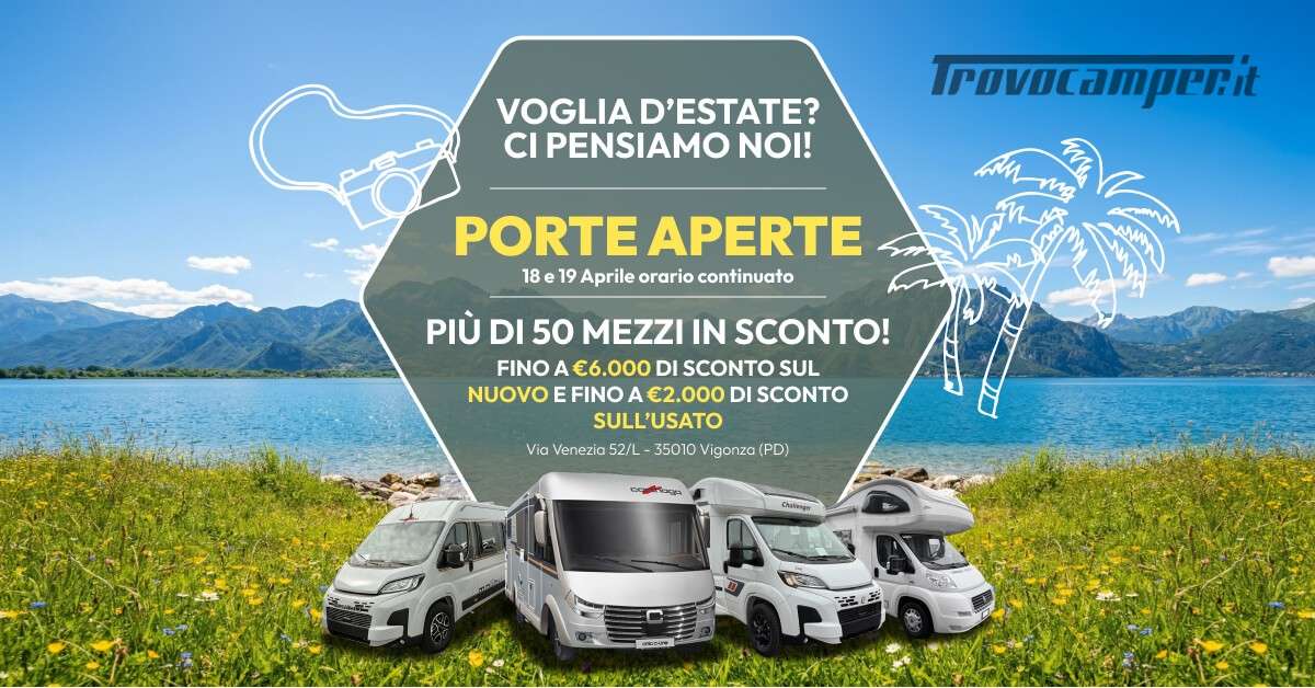 Porte Aperte Jolly Caravan: Sabato 18 e Domenica 19 Aprile! - Immagine 1